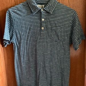 Converse One Star Blue Stripe Polo W/Pocket Size S